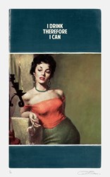 I Drink Therefore I Can by The Connor Brothers - Silkscreen Limited Edition sized 30x47 inches. Available from Whitewall Galleries